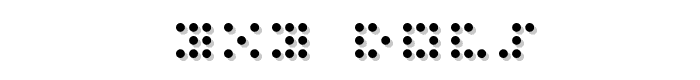 3x3 dots font
